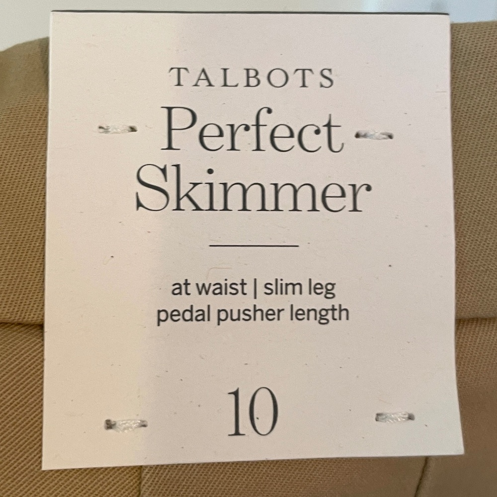 Talbots Perfect Skimmers NWT SZ 10